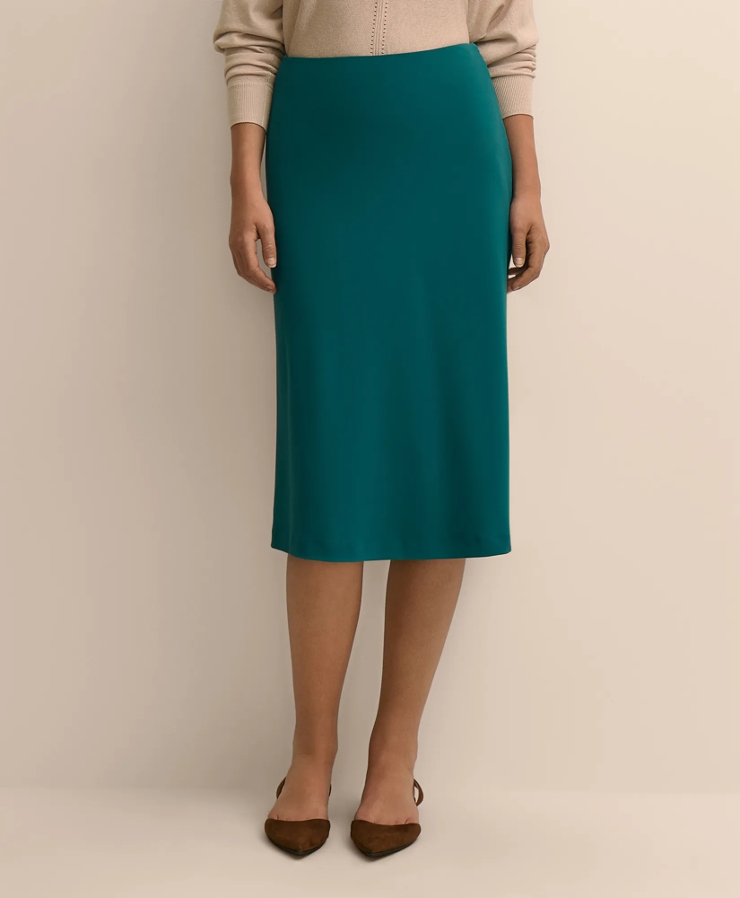 Crepe Bias-Cut Slip Skirt, image 2
