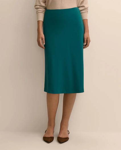 Crepe Bias-Cut Slip Skirt, image 2