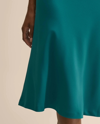 Crepe Bias-Cut Slip Skirt, image 4