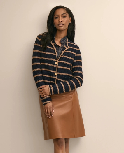 Leather A-Line Skirt, image 3