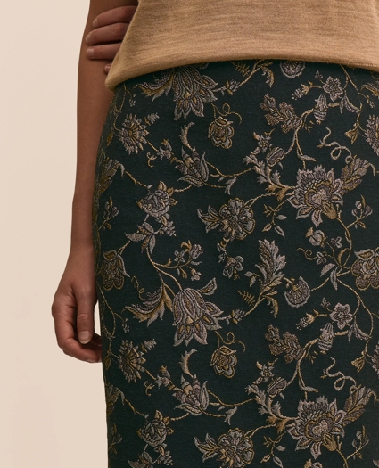 Shimmer-Brocade Skirt, image 3