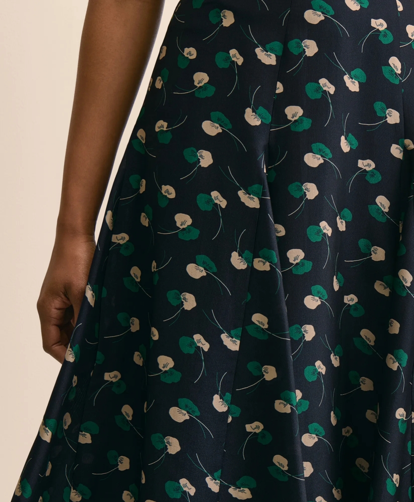 Silk Crepe Leaf Skirt, image 5