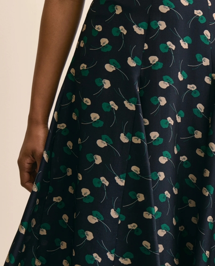 Silk Crepe Leaf Skirt, image 5