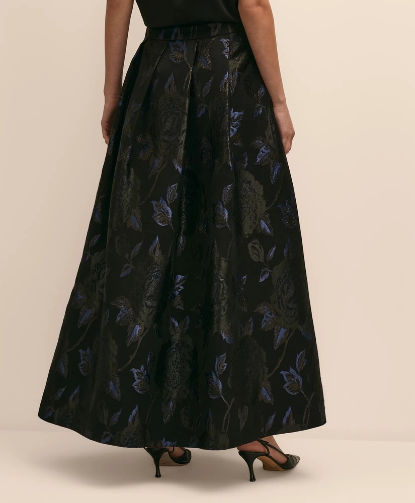 Floral Brocade Shimmer Ball Skirt, image 3
