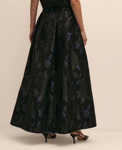 Floral Brocade Shimmer Ball Skirt, image 3