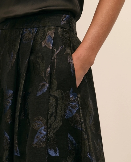 Floral Brocade Shimmer Ball Skirt, image 4