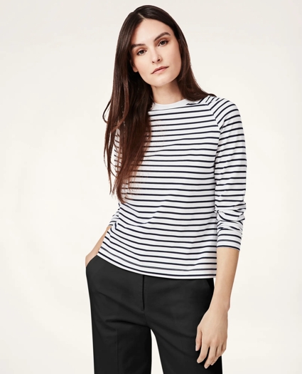 Striped Cotton T-Shirt, image 1