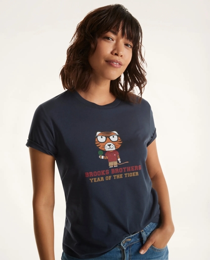 Year of the Tiger Cotton Graphic T-Shirt, image 1