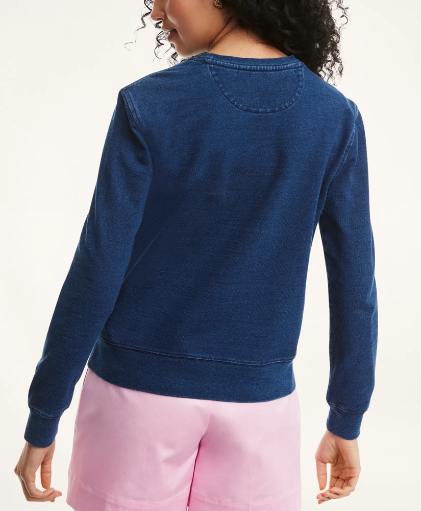 Cotton Stretch Terry Print Sweatshirt, image 3