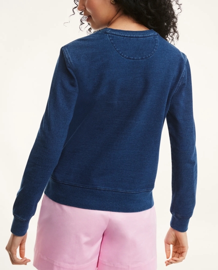 Cotton Stretch Terry Print Sweatshirt, image 3