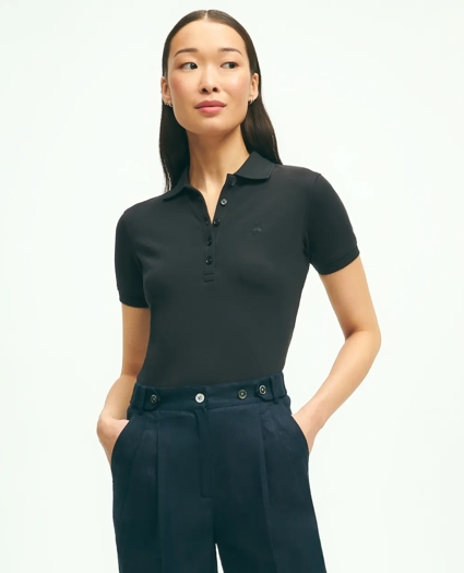 Supima® Cotton Stretch Pique Polo Shirt, image 3