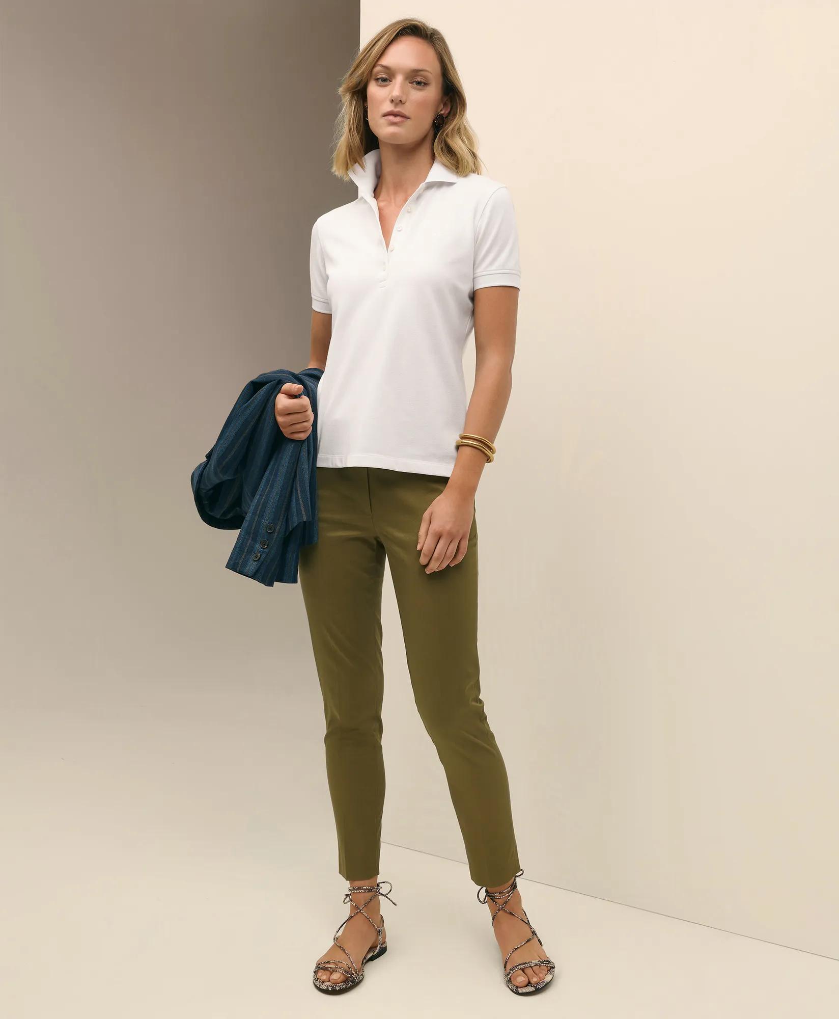 Supima Cotton Stretch Pique Polo Shirt
