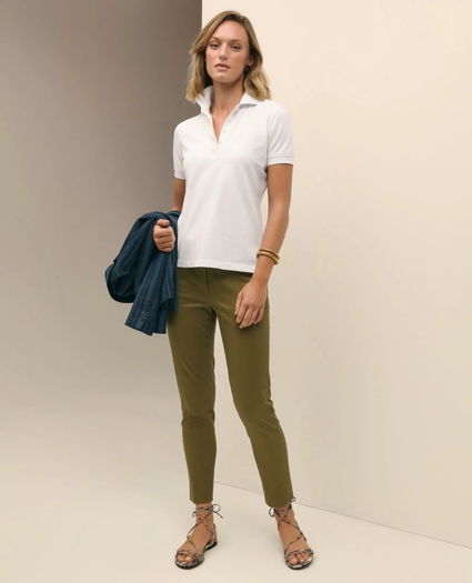 Supima® Cotton Stretch Pique Polo Shirt, image 1
