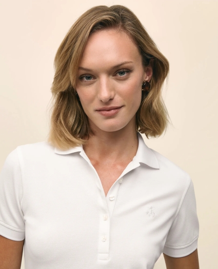 Supima® Cotton Stretch Pique Polo Shirt, image 3