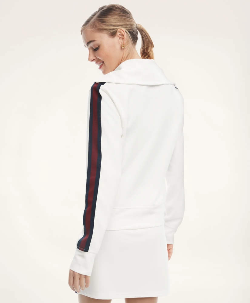 Knit Jersey Full-Zip Tennis Top, image 4