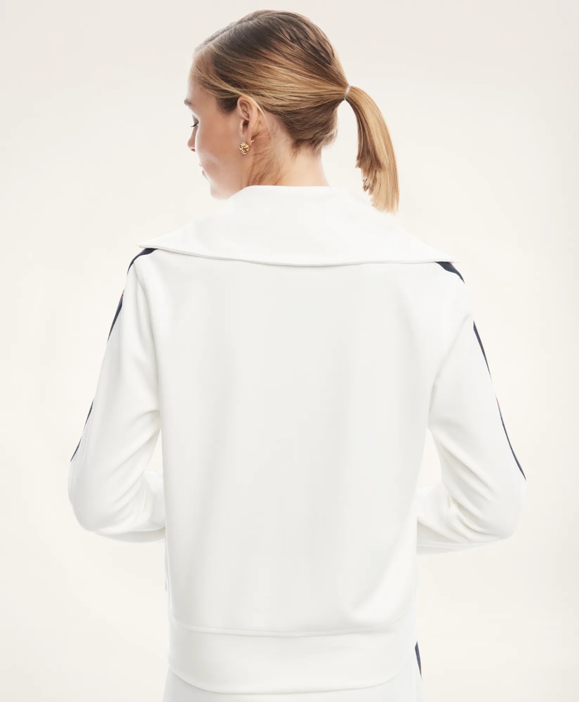 Knit Jersey Full-Zip Tennis Top, image 5