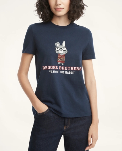 Women's Lunar New Year Cotton Graphic T-Shirt, image 1