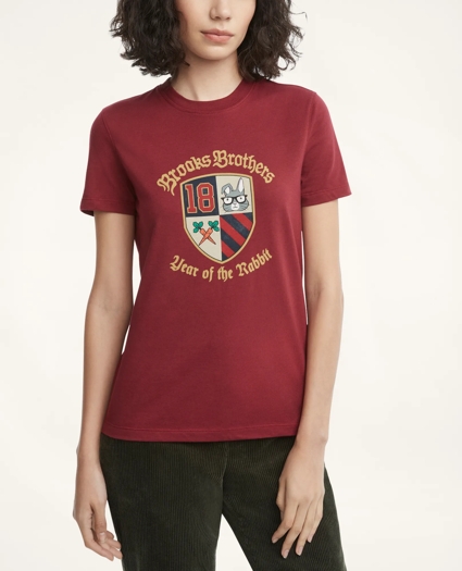 Women's Lunar New Year Cotton Graphic T-Shirt, image 1