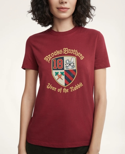 Women's Lunar New Year Cotton Graphic T-Shirt, image 2