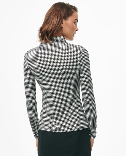 Long Sleeve Patterned Polo, image 3