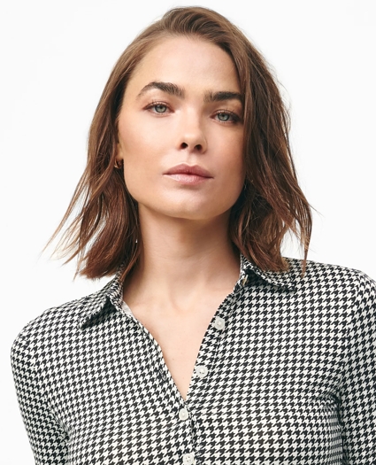 Long Sleeve Patterned Polo, image 4