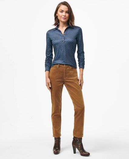 Jersey Polo in Seasonal Print, image 2