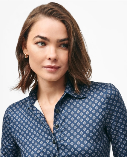 Jersey Polo in Seasonal Print, image 3