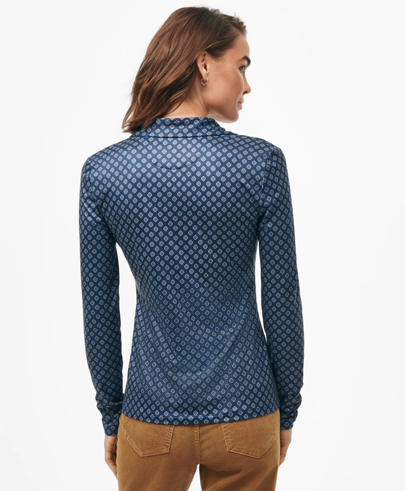 Jersey Polo in Seasonal Print, image 4