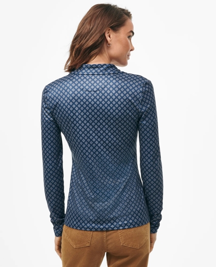 Jersey Polo in Seasonal Print, image 4