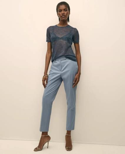 Lace Unlined Short-Sleeve Shirt, image 2