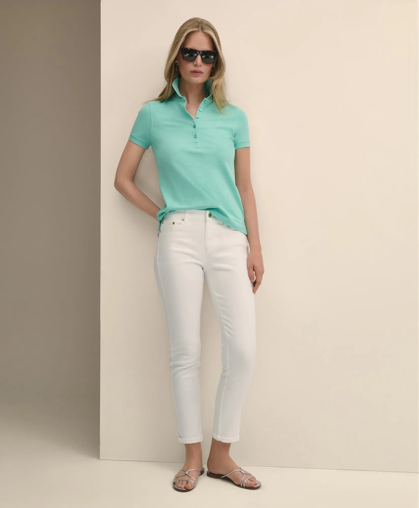 Supima® Cotton Stretch Pique Polo Shirt, image 1