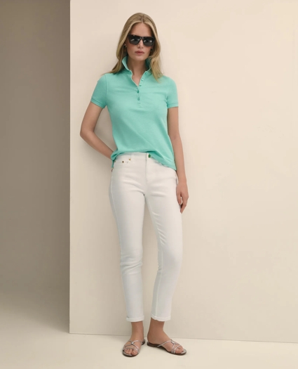 Supima® Cotton Stretch Pique Polo Shirt, image 1