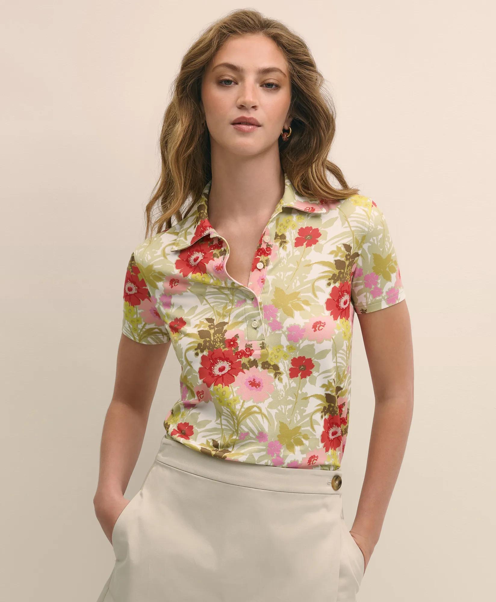 Patterned Polo Shirt