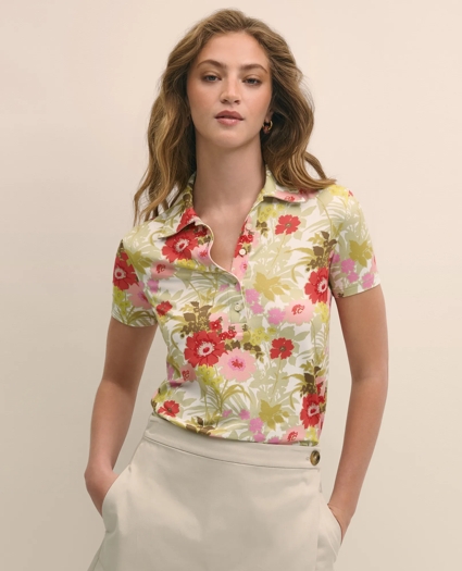 Patterned Polo Shirt, image 1