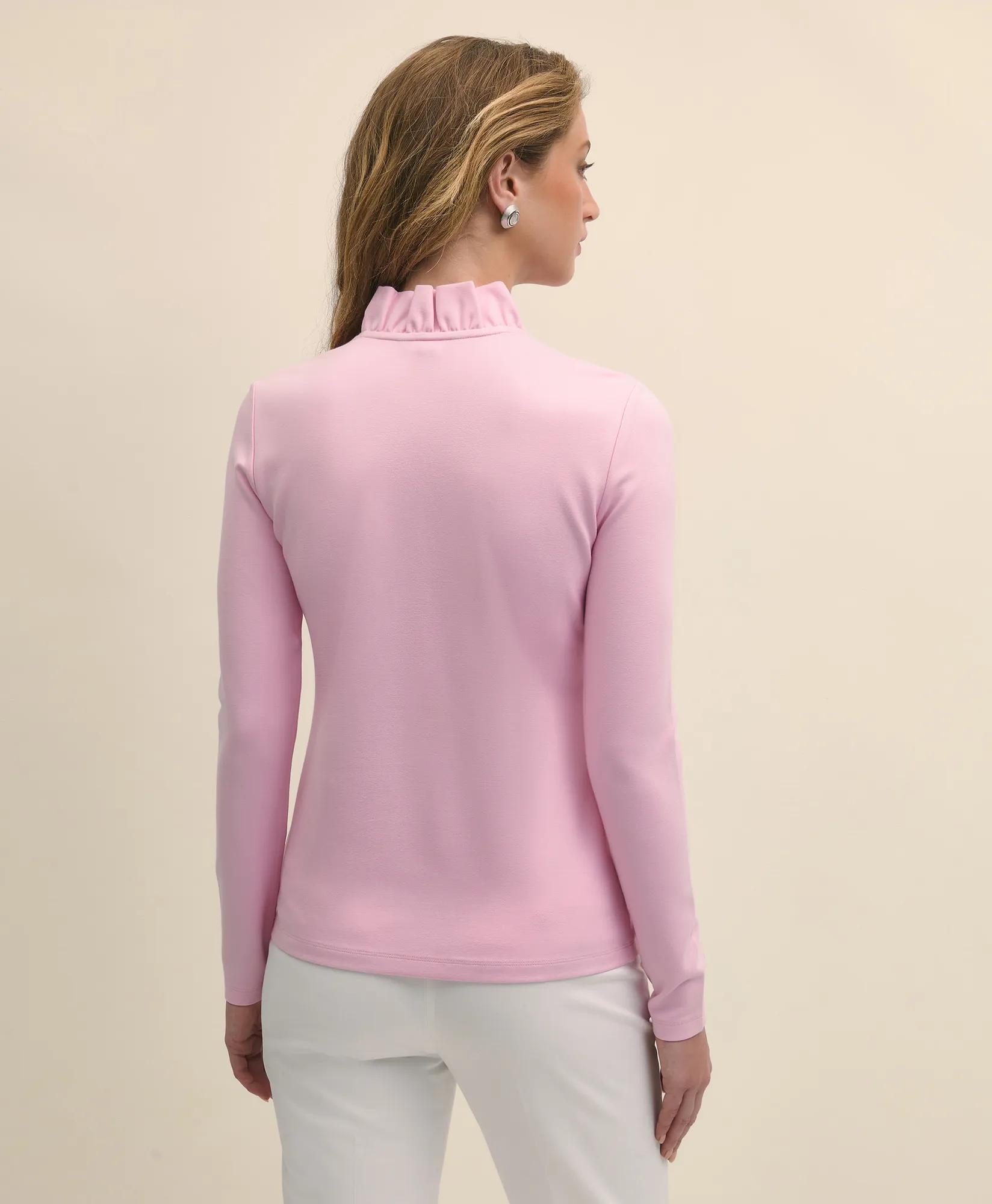 Ruffle V-Neck Long-Sleeve Top, image 2