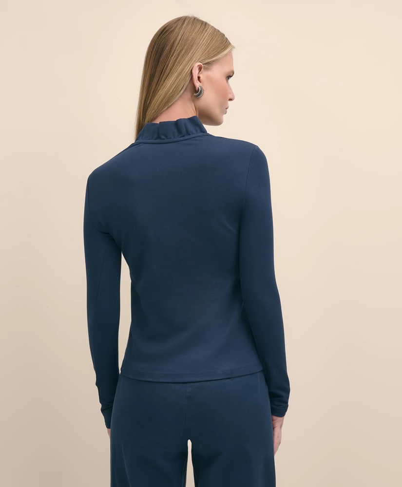 Ruffle V-Neck Long-Sleeve Top, image 5