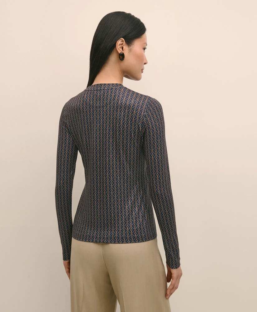 Buttery Soft Long-Sleeve Tee in Horseshoe Print, image 4
