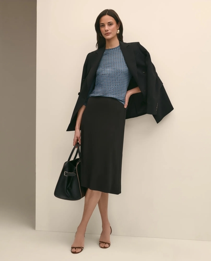 Buttery Soft Long-Sleeve Tee in Foulard Print, image 2