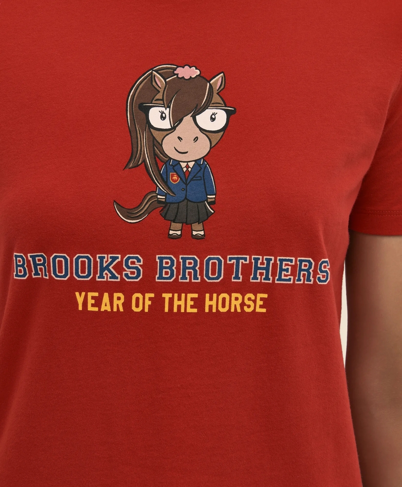 Women's Lunar New Year 100% Cotton Graphic T-Shirt, image 3