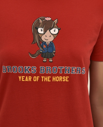 Women's Lunar New Year 100% Cotton Graphic T-Shirt, image 3