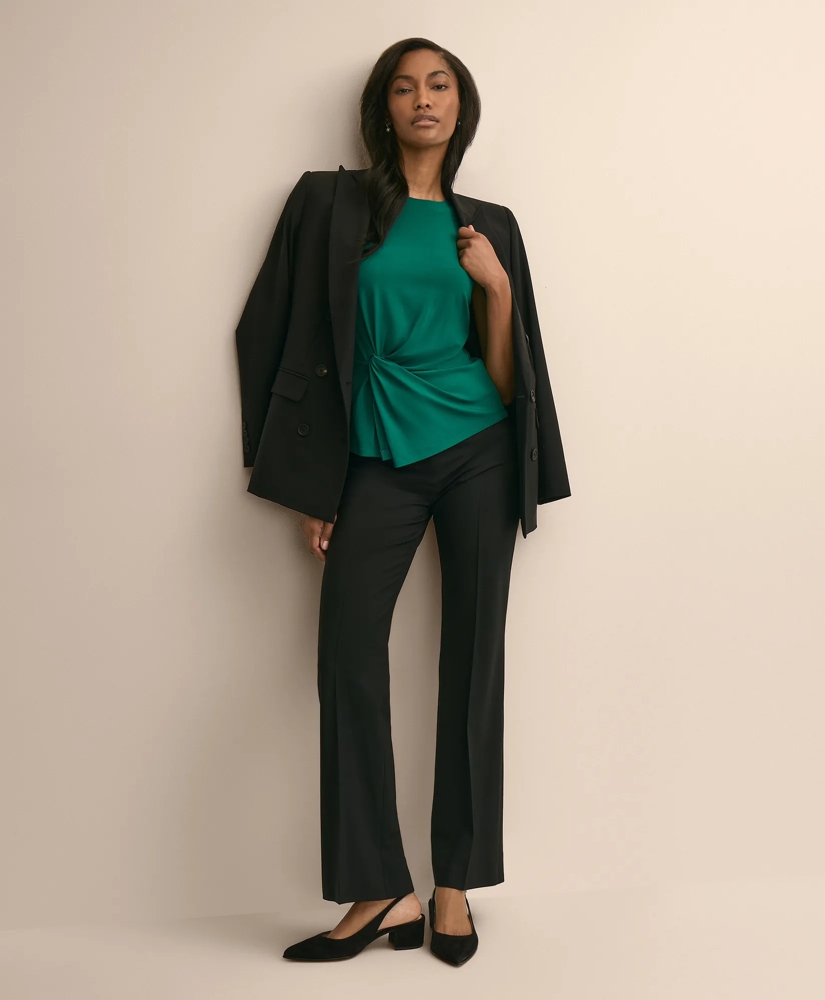 Jersey Sleeveless Waist-Twist Top, image 2