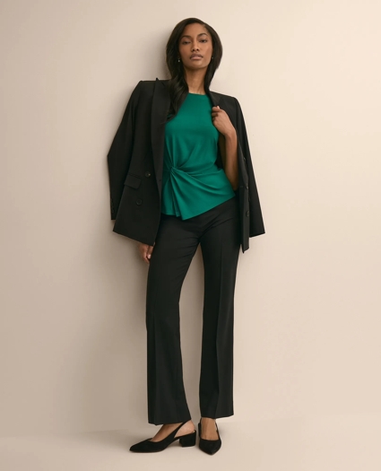 Jersey Sleeveless Waist-Twist Top, image 2