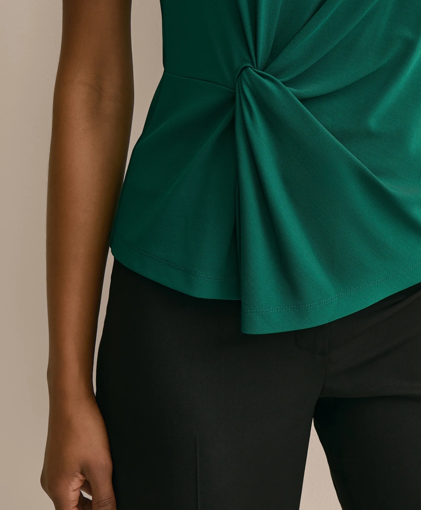 Jersey Sleeveless Waist-Twist Top, image 3