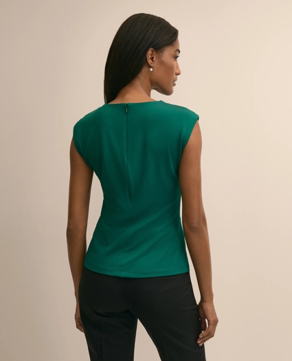 Jersey Sleeveless Waist-Twist Top, image 4