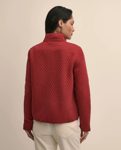 Cotton-Blend Quilted Zip Jacket, image 4
