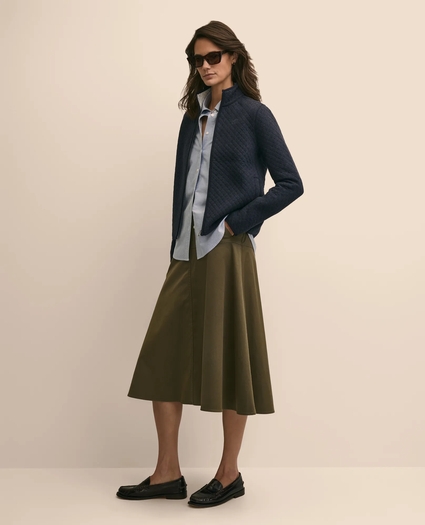 Cotton-Blend Quilted Zip Jacket, image 2