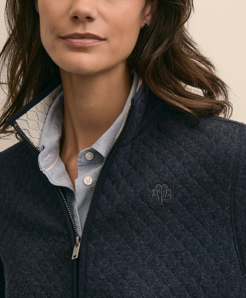 Cotton-Blend Quilted Zip Jacket, image 3
