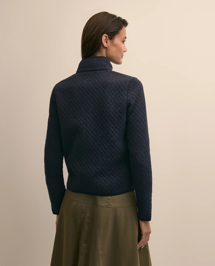 Cotton-Blend Quilted Zip Jacket, image 4
