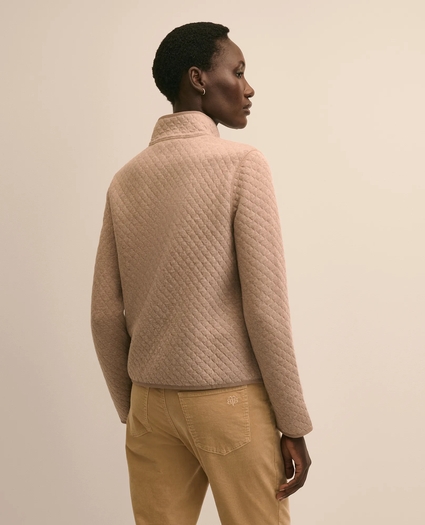 Cotton-Blend Quilted Zip Jacket, image 4