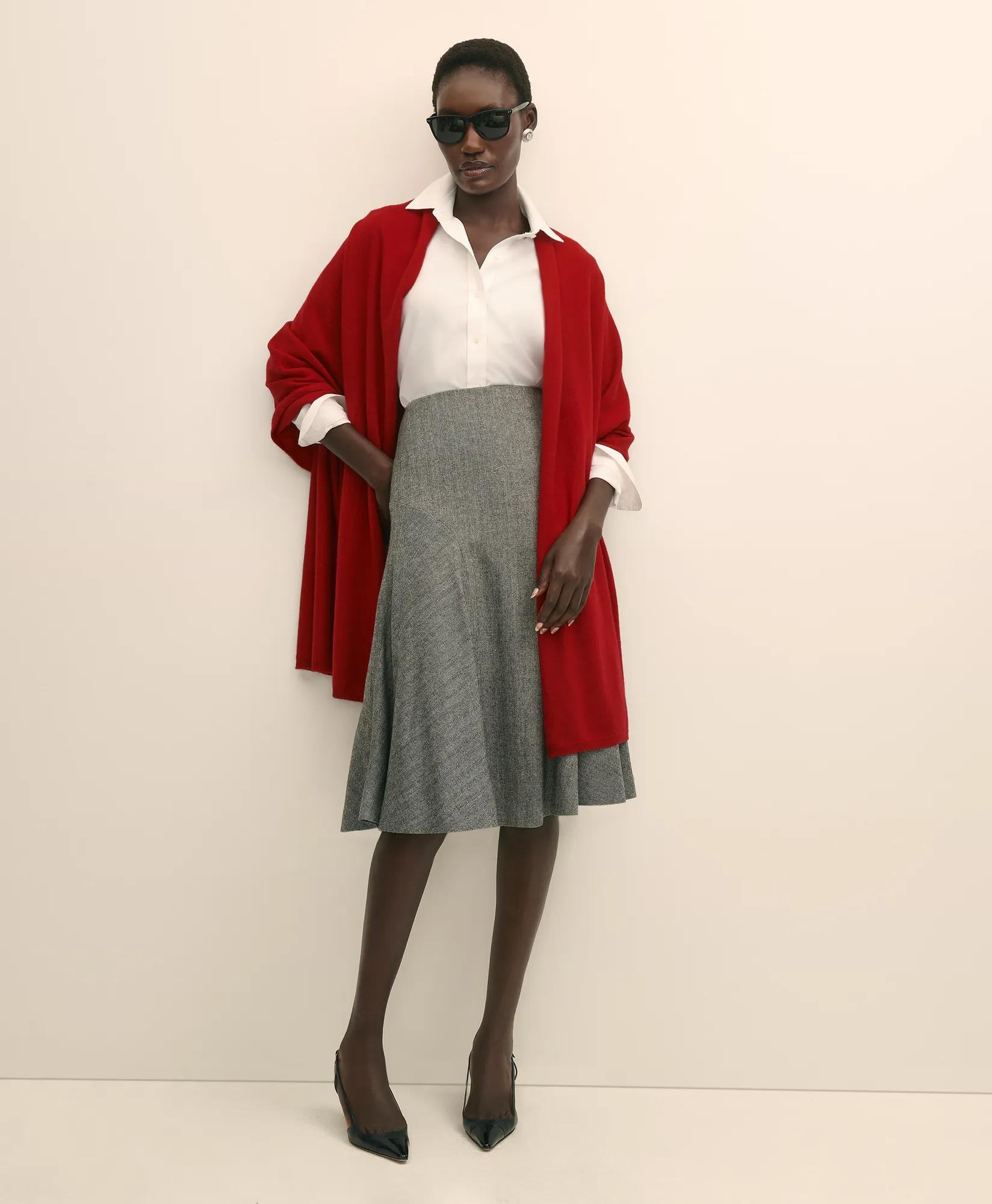 Cashmere 2-Ply Wrap Scarf, image 1